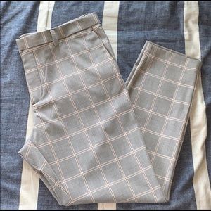 H&M plaid skinny pants